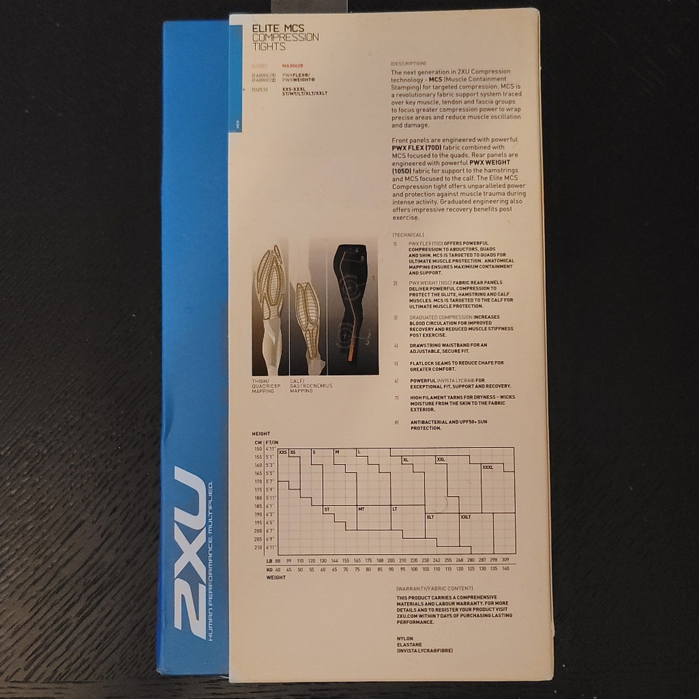 2XU Compression Tights - Picture 2 of 3